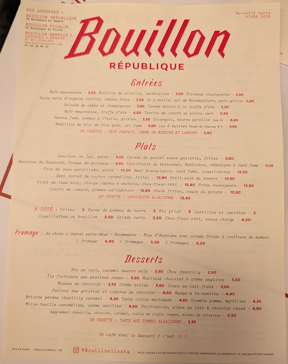 Bouillon République Photo Menu 7
