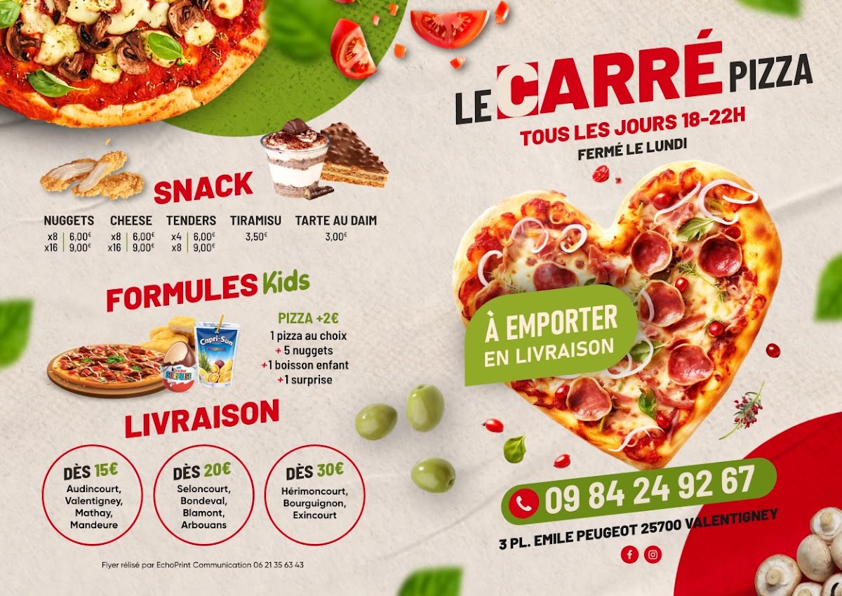 Le Carré Pizza Photo Menu 5