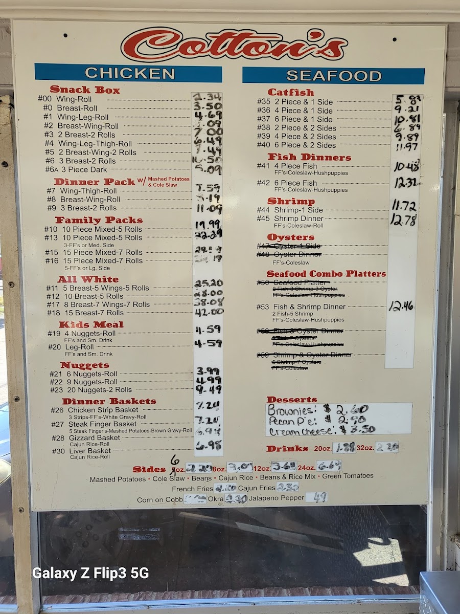 Louisiana Fried Chicken Photo Menu 1
