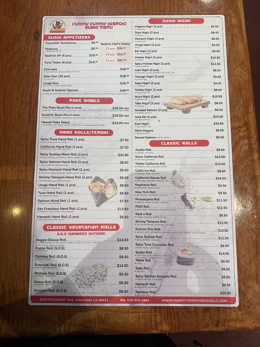 Yummy Yummy Hibachi Photo Menu 3