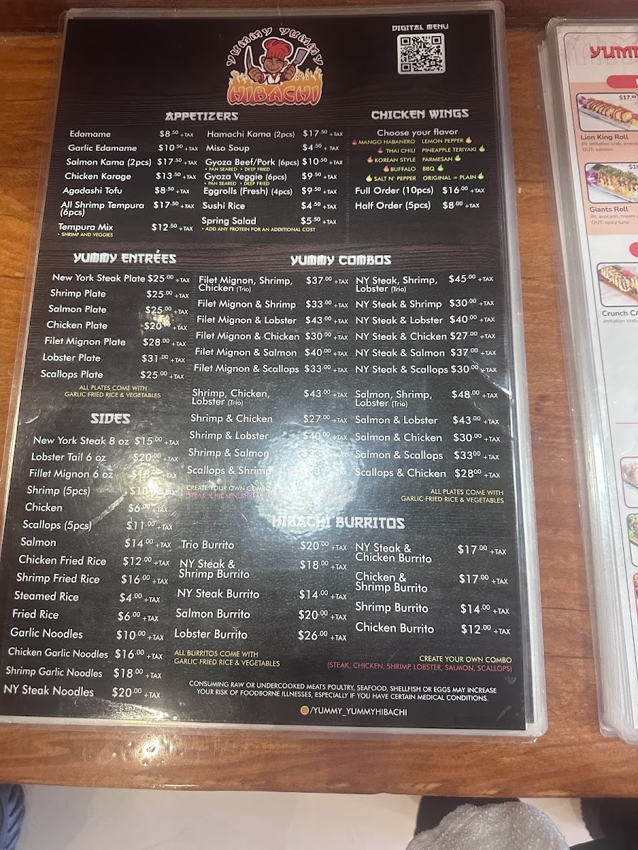 Yummy Yummy Hibachi Photo Menu 6