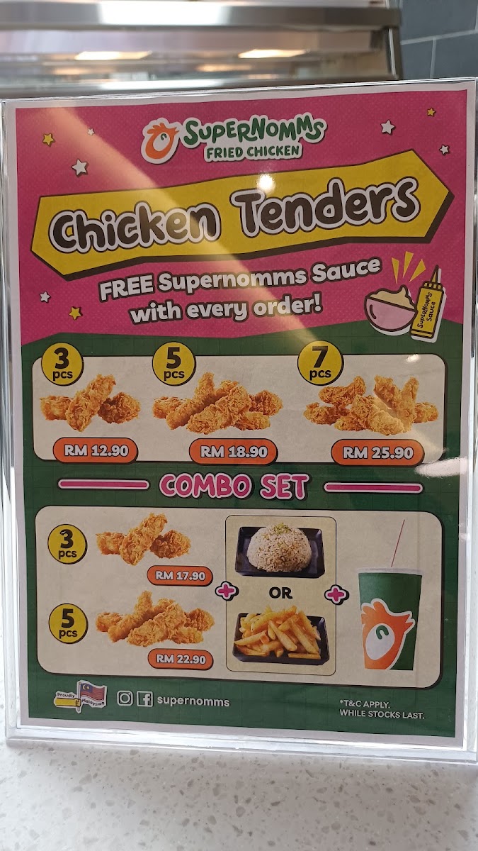 SUPERNOMMS FRIED CHICKEN - 168 Park Mall Photo Menu 1