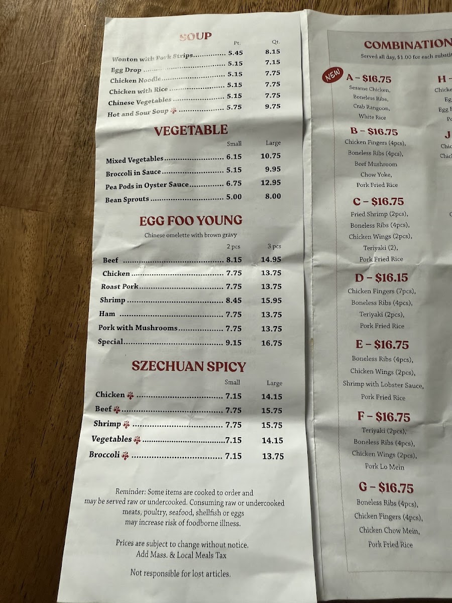 Peking Garden Photo Menu 2