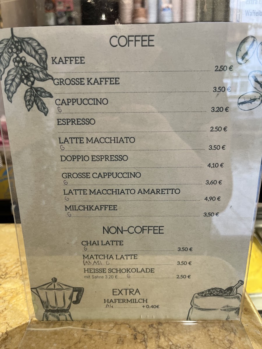 Boutique del Gelato Photo Menu 1