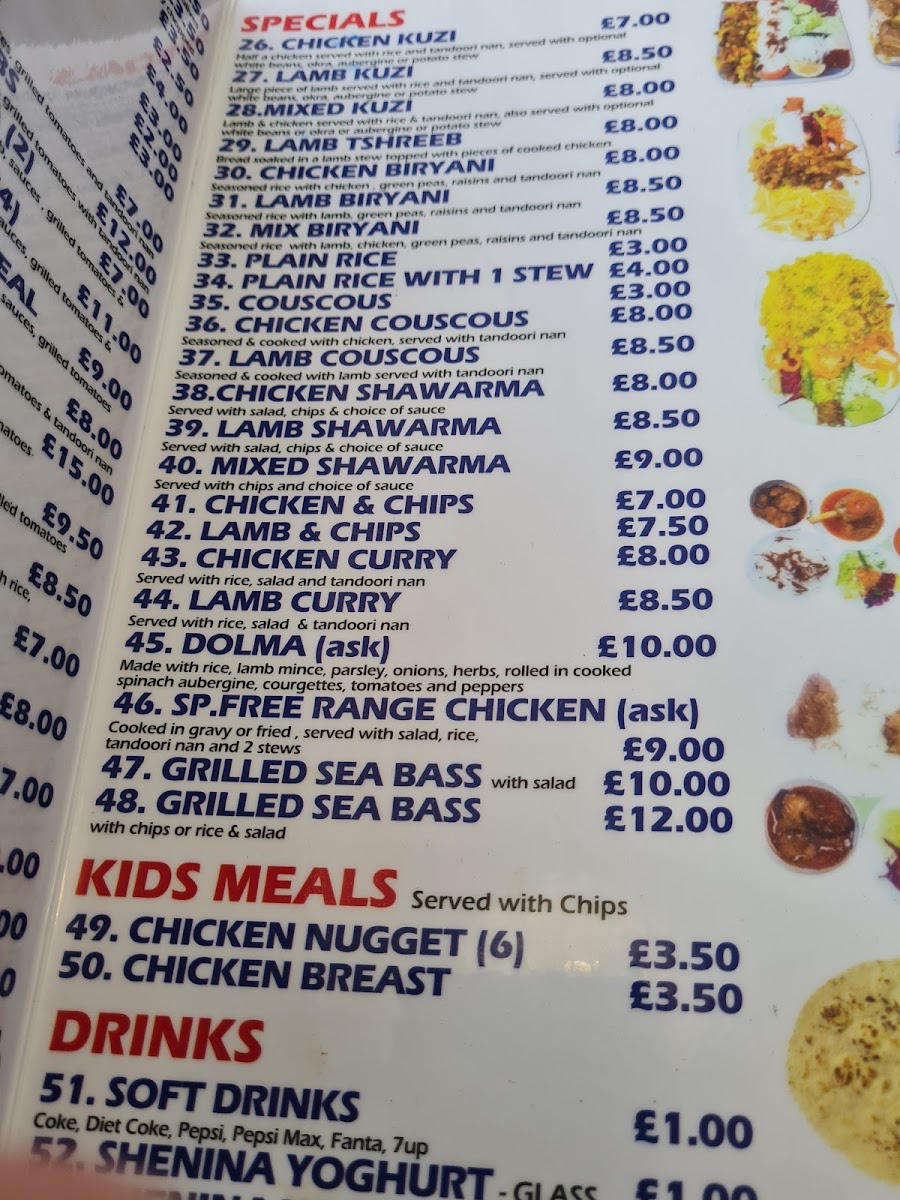 Zaitoon Restaurant Photo Menu 2