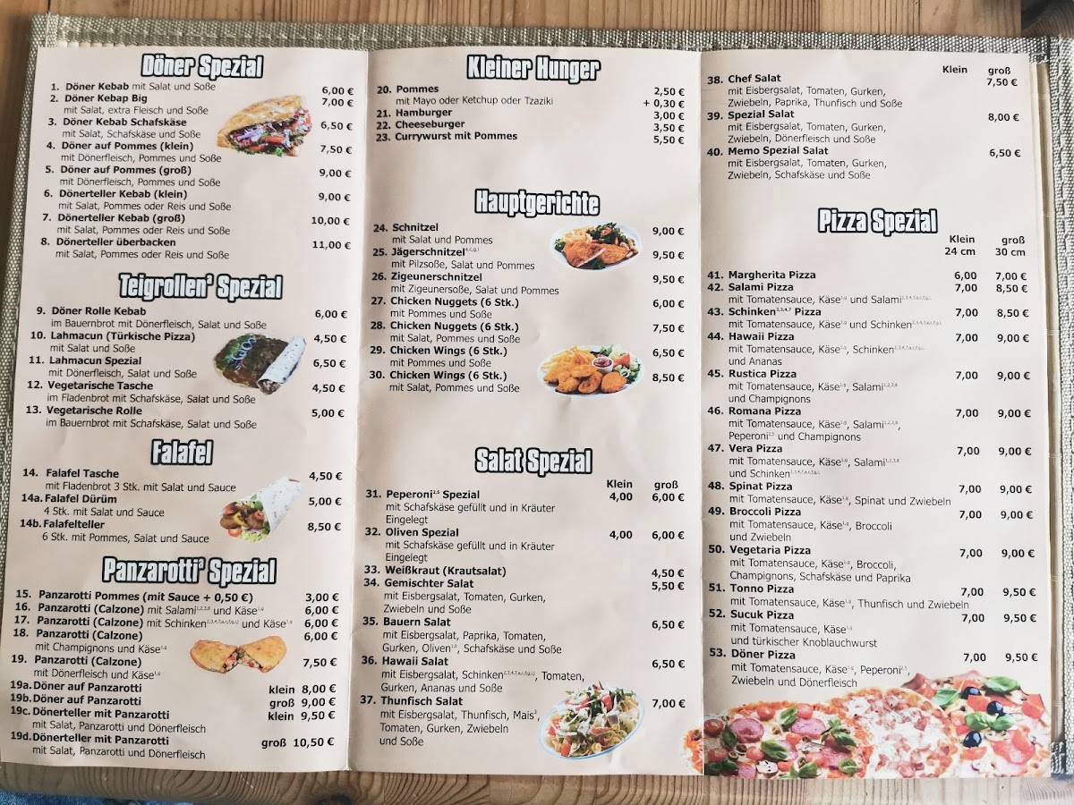Memo (Döner & Pizza) Photo Menu 3