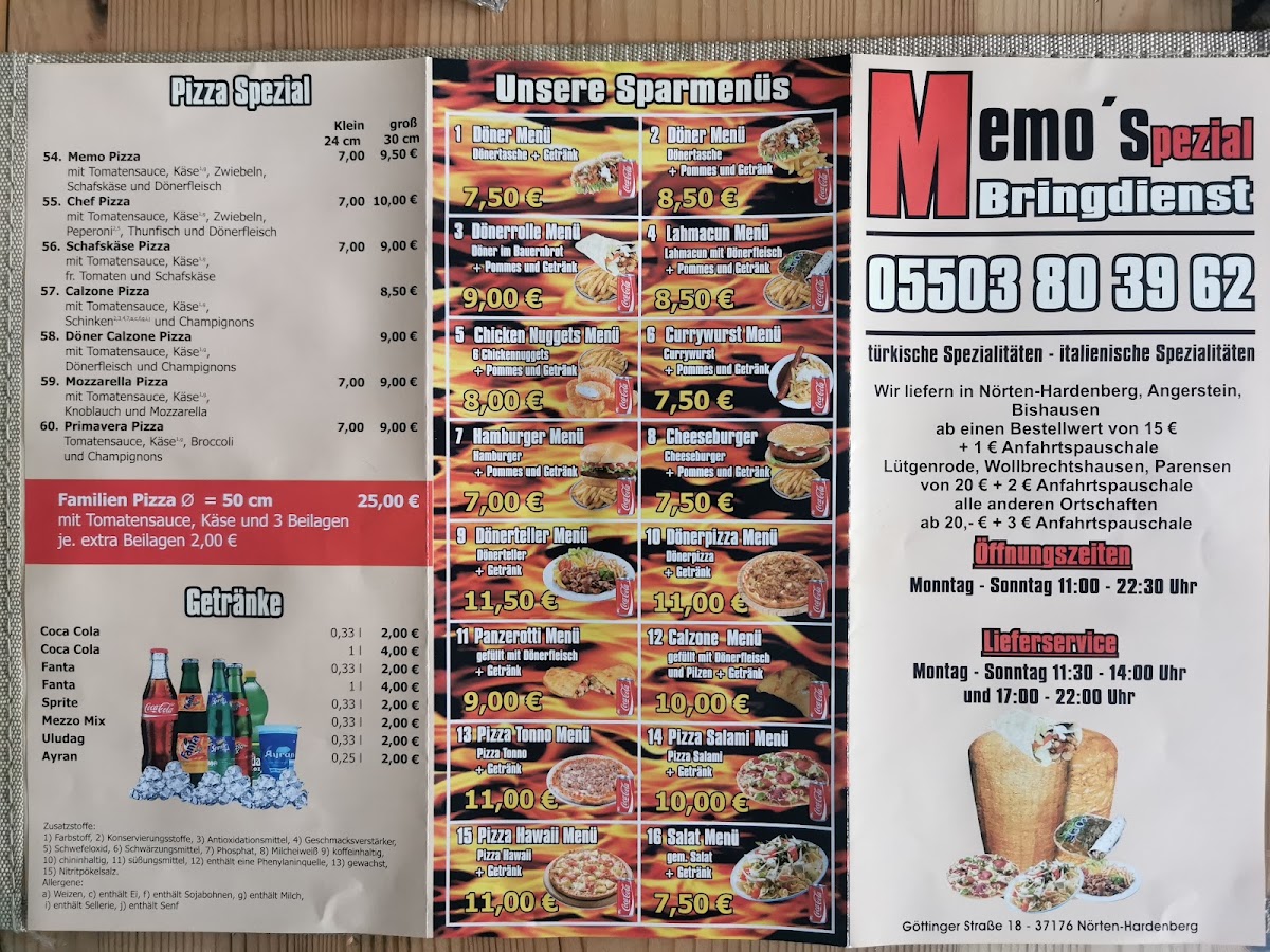 Memo (Döner & Pizza) Photo Menu 4