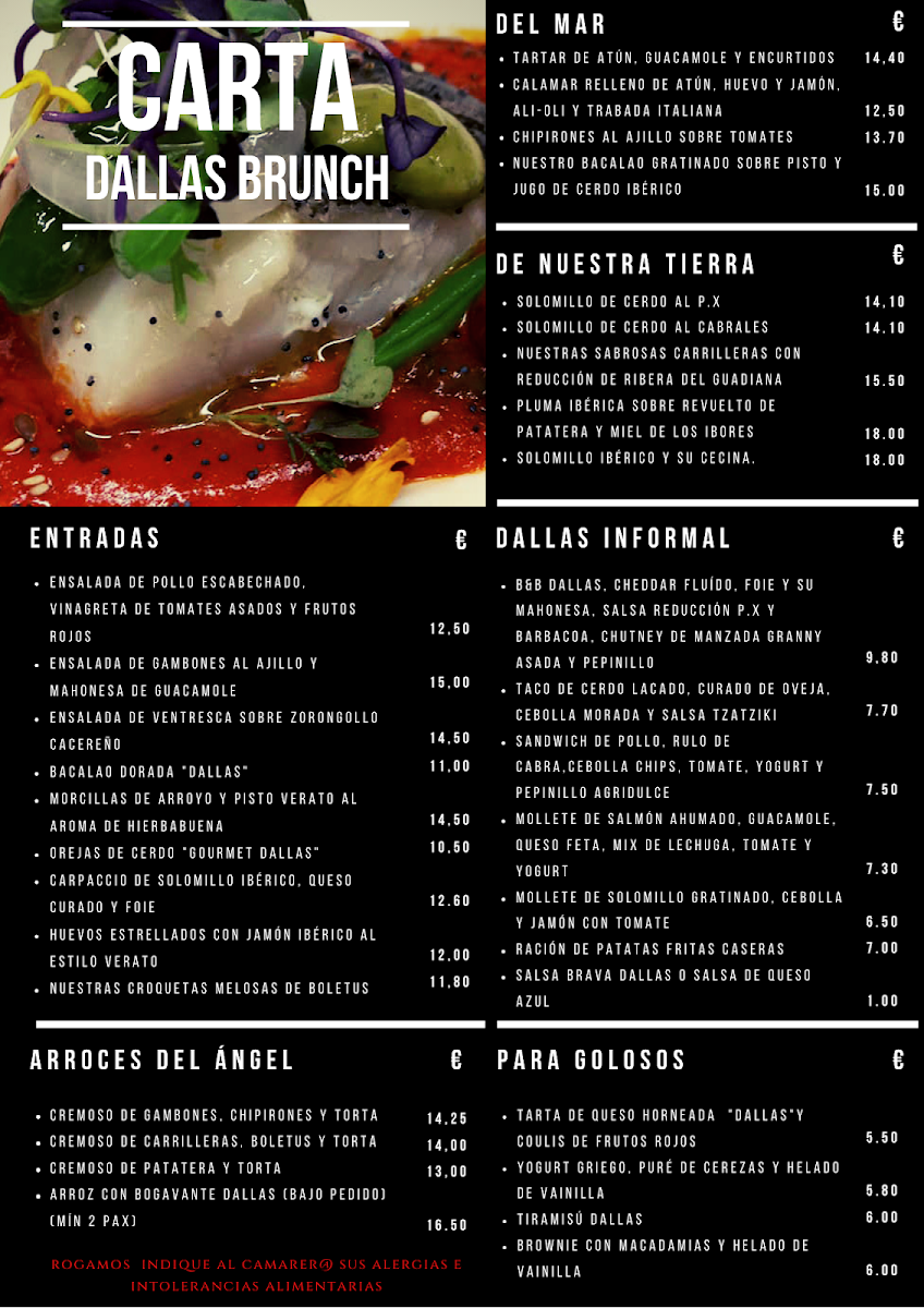 Dallas Brunch Photo Menu 2