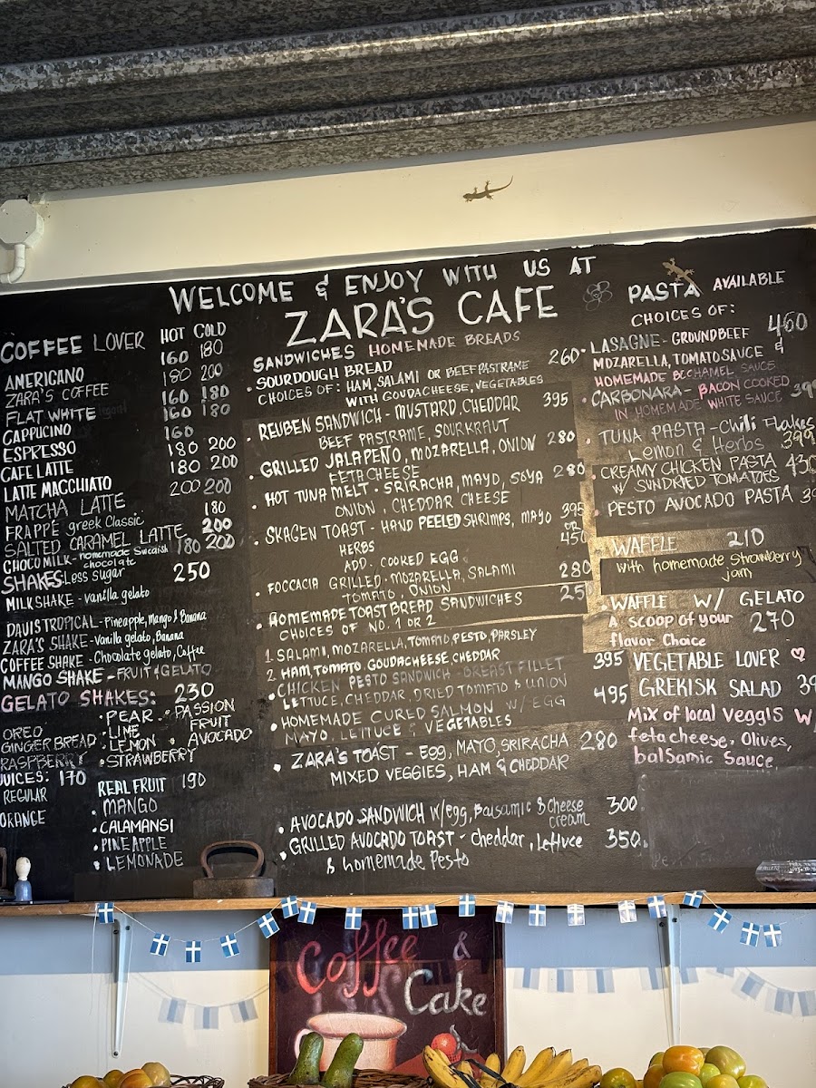 Zara's Cafe Photo Menu 3