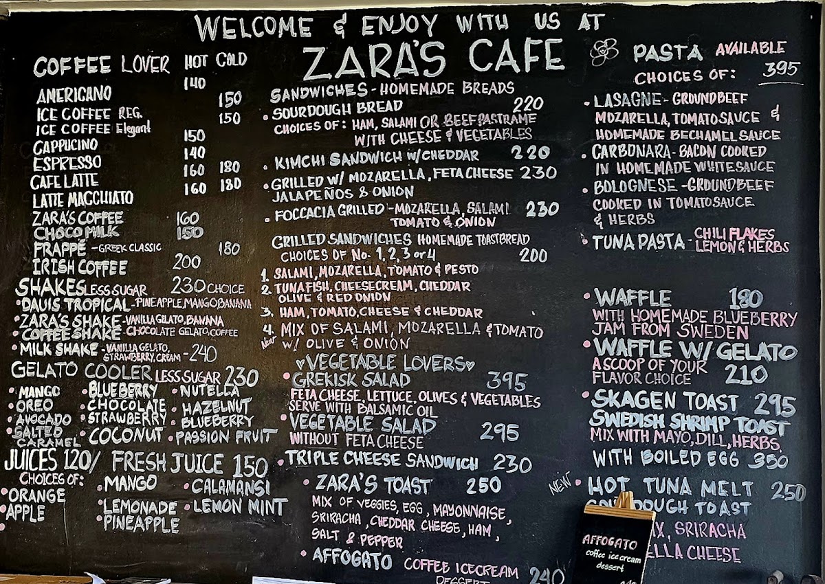 Zara's Cafe Photo Menu 8