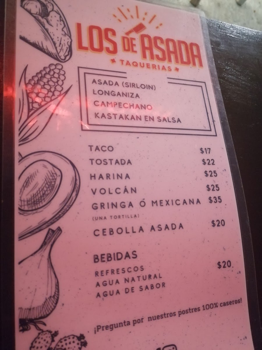 Los de Asada Taquerías Photo Menu 5