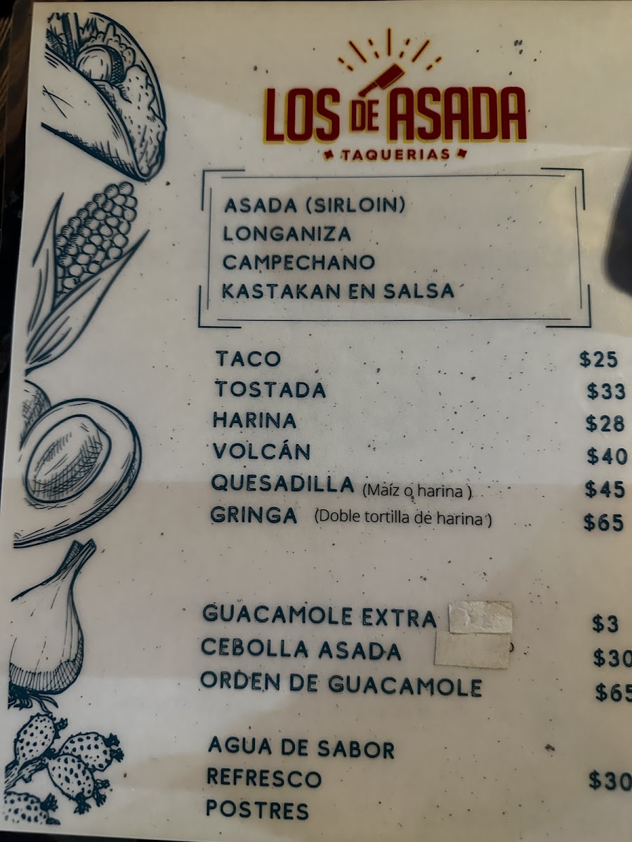 Los de Asada Taquerías Photo Menu 6