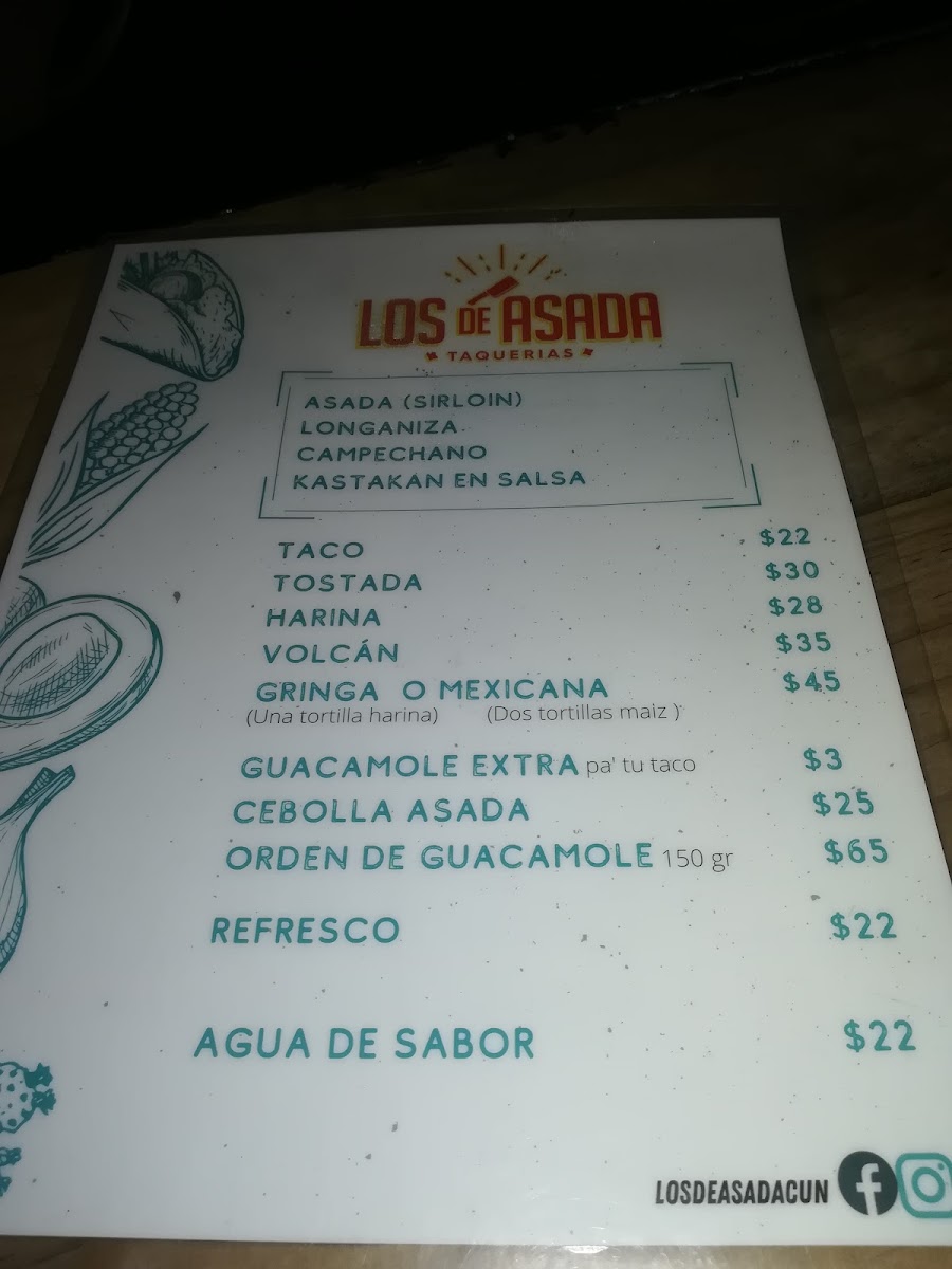 Los de Asada Taquerías Photo Menu 7
