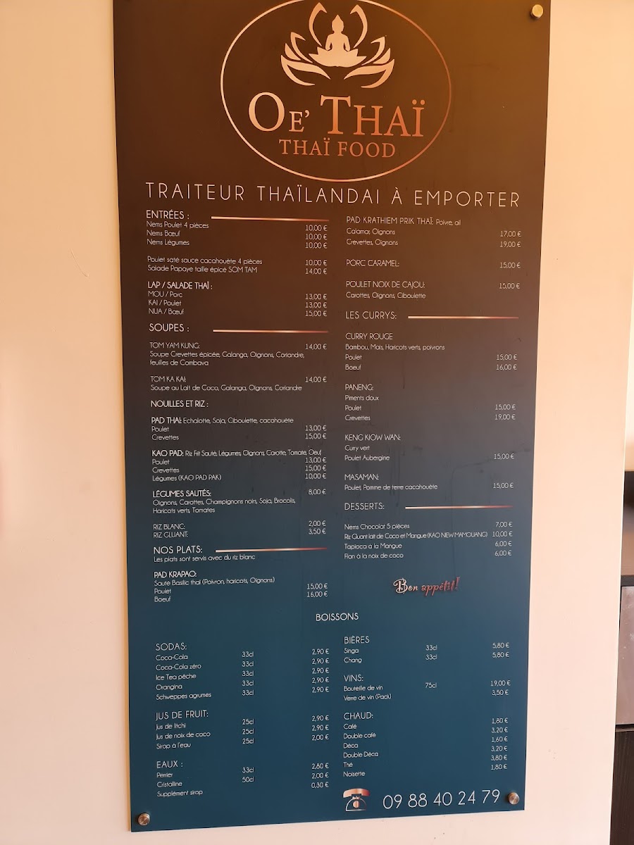 Oe' Thaï Photo Menu 5