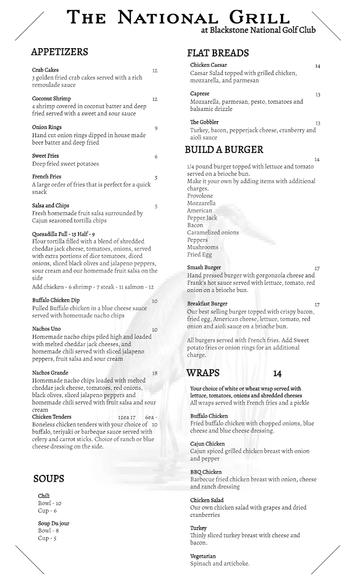 The National Grill Photo Menu 3