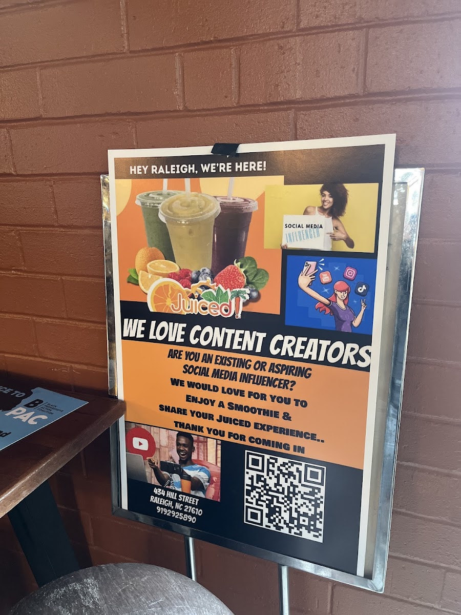 Juiced! Juice Bar Photo Menu 2