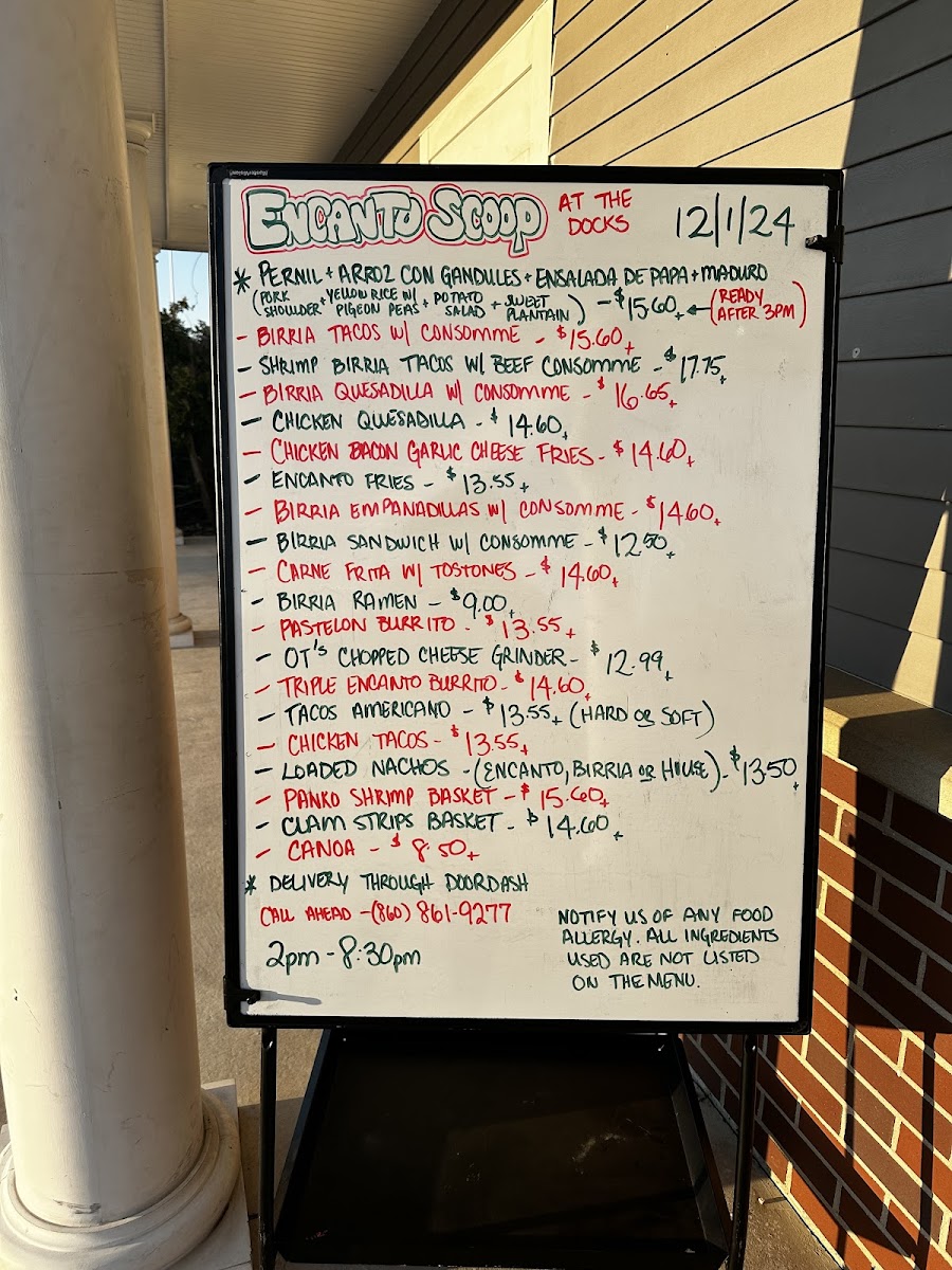 Encanto Scoop at The Docks Photo Menu 3