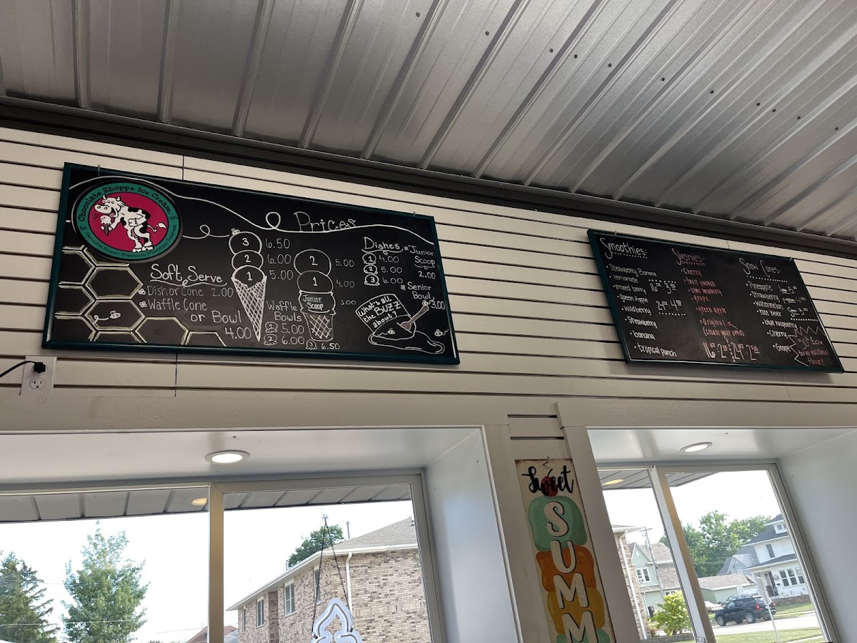 Delaney's Ice Cream Shoppe Farley Photo Menu 3