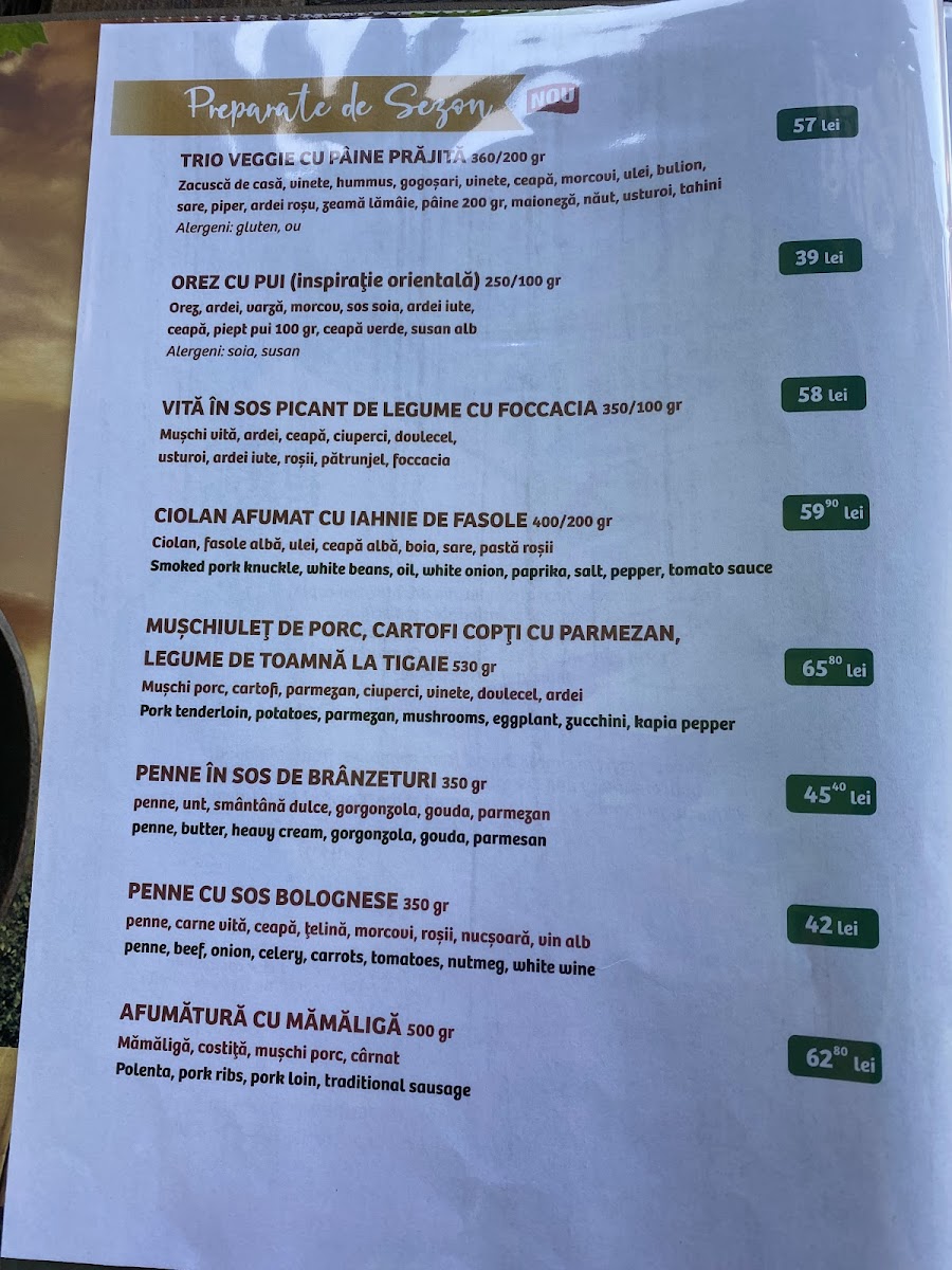 Restaurant Casa cu Bere (Bistrița) Photo Menu 2