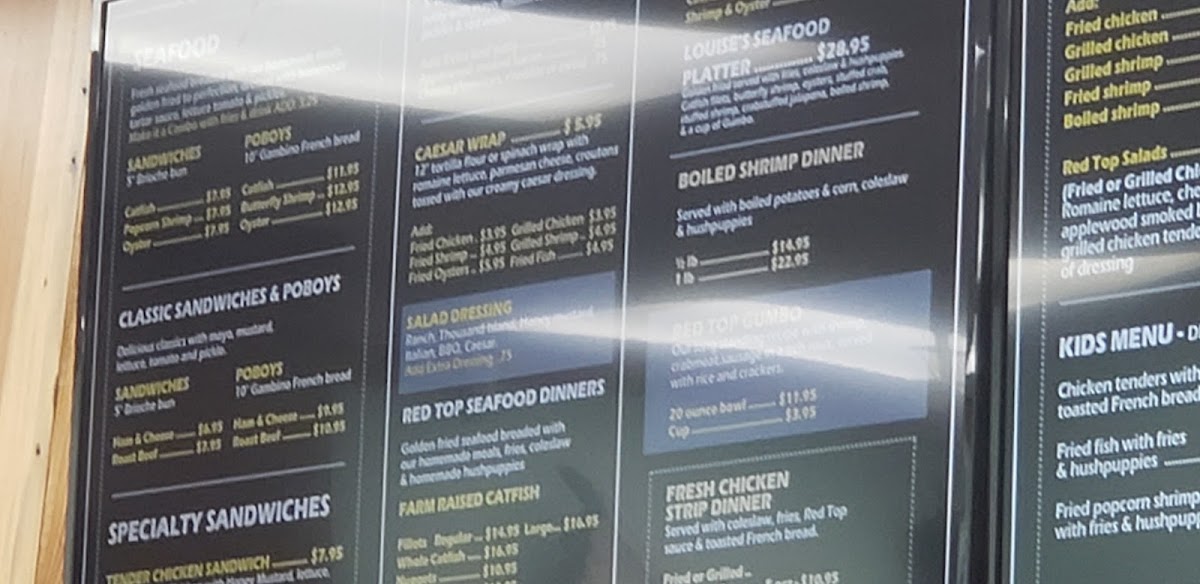 Red Top Seafood Photo Menu 5