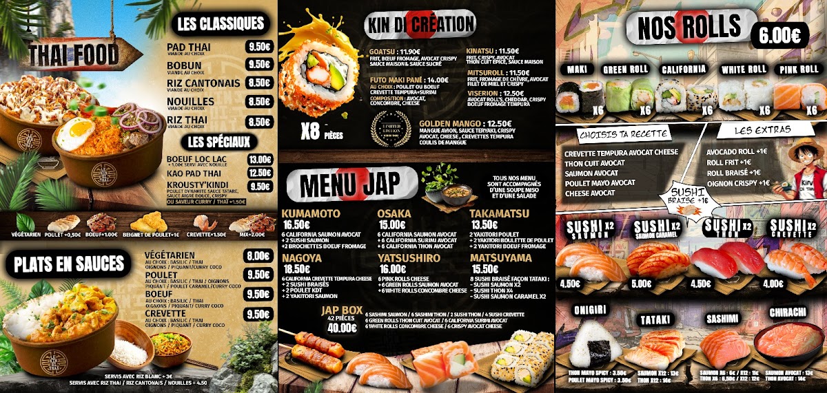 Le Kin Di Thai Corbeil Photo Menu 1
