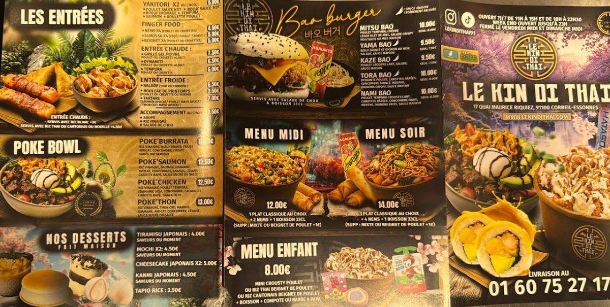 Le Kin Di Thai Corbeil Photo Menu 2