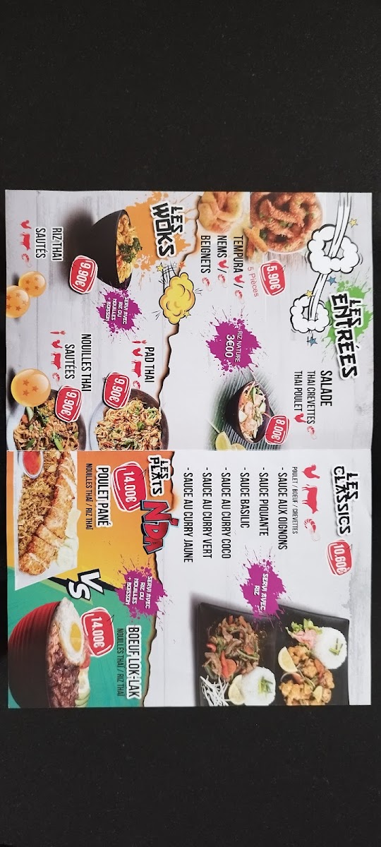 Le Kin Di Thai Corbeil Photo Menu 8