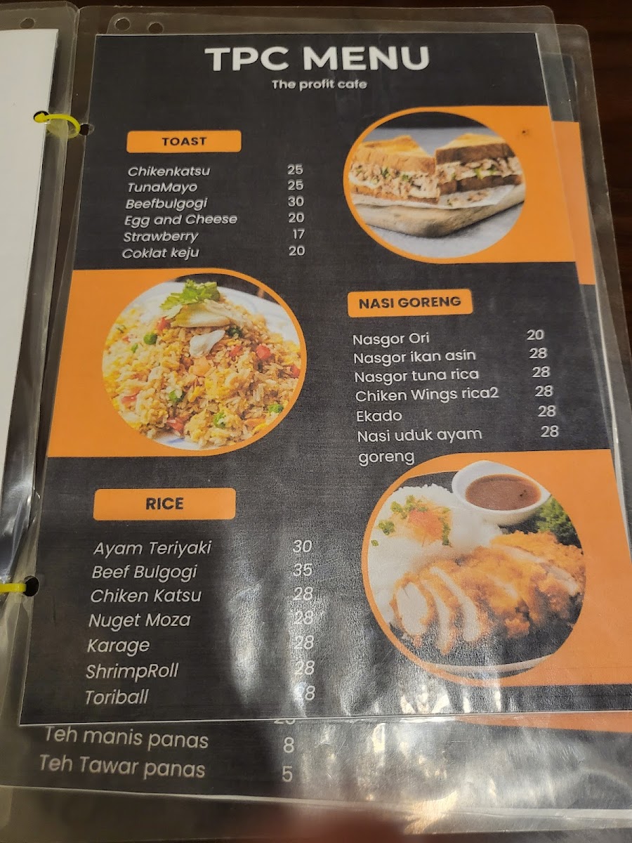 The Profit Cafe Photo Menu 3