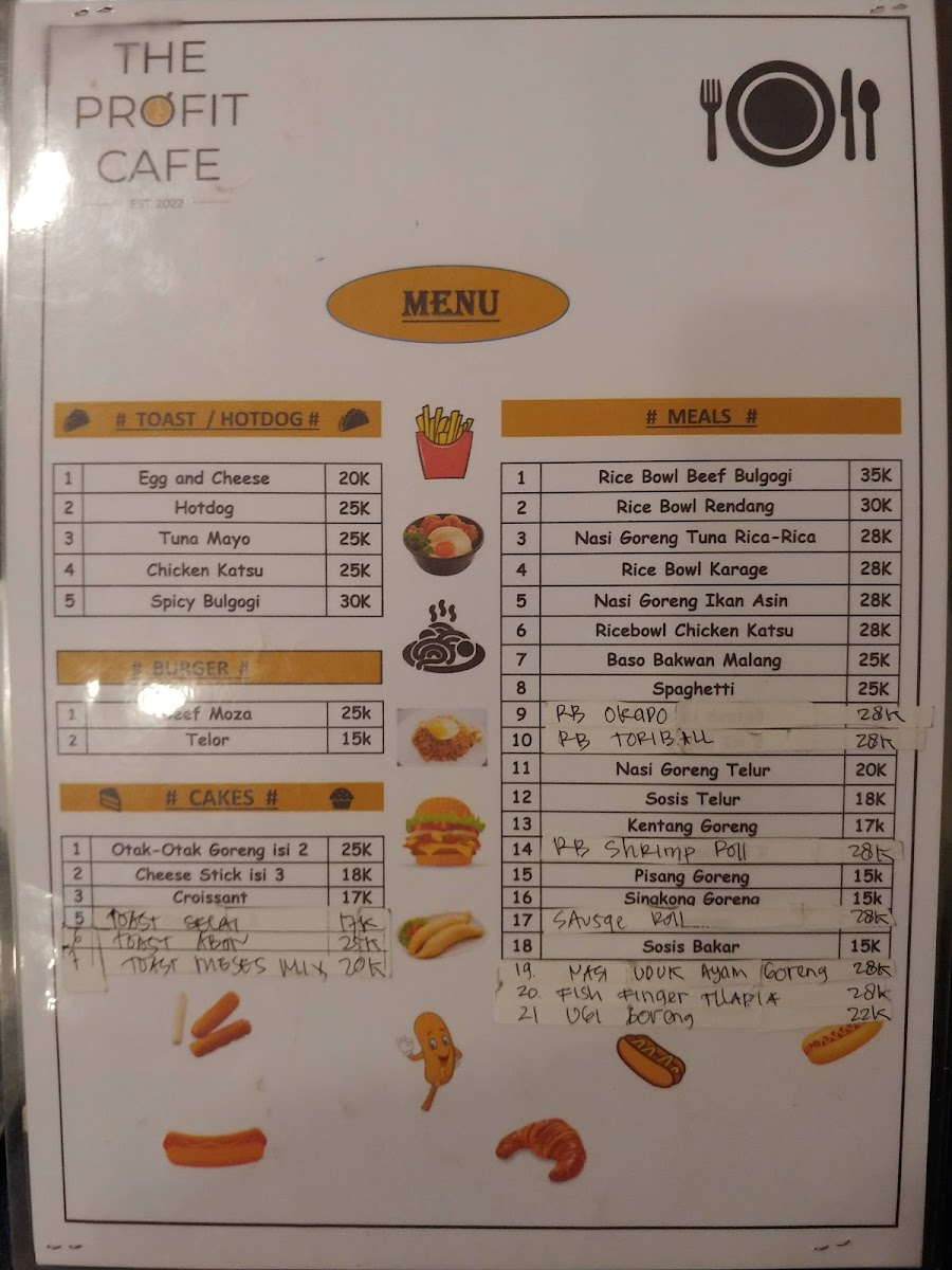 The Profit Cafe Photo Menu 9