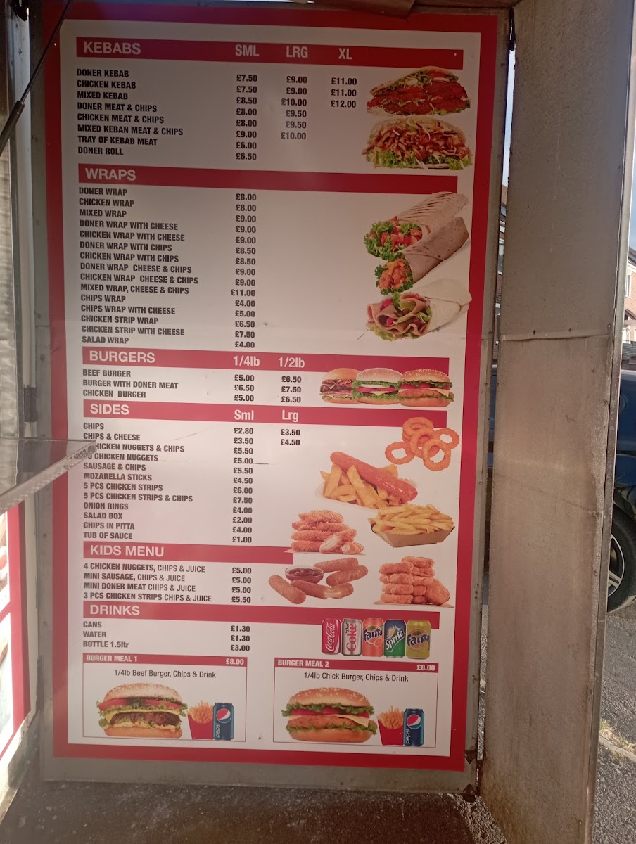 Highridge Kebabs Photo Menu 2