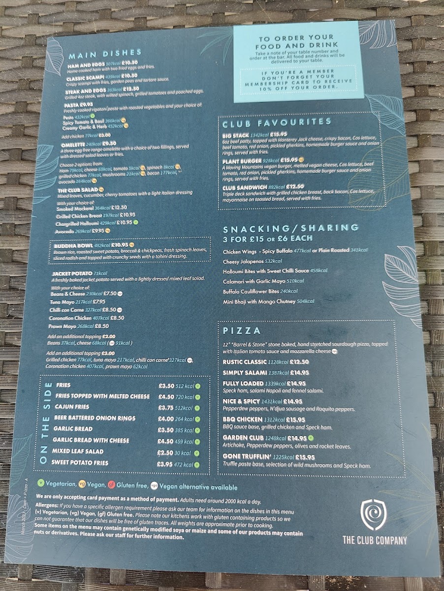 The Terrace Bar and Grill Photo Menu 2