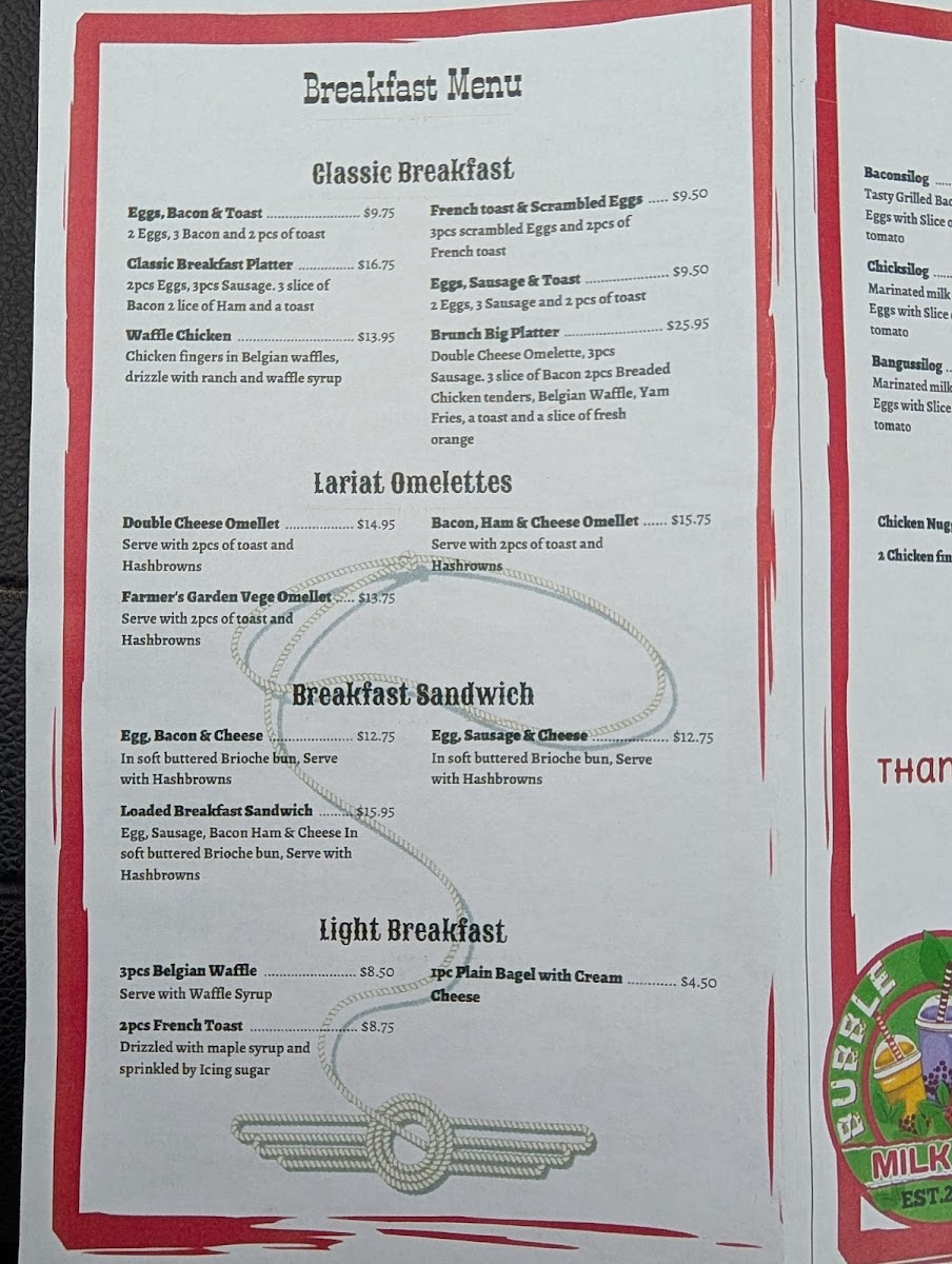 Lariat Restaurant Photo Menu 3