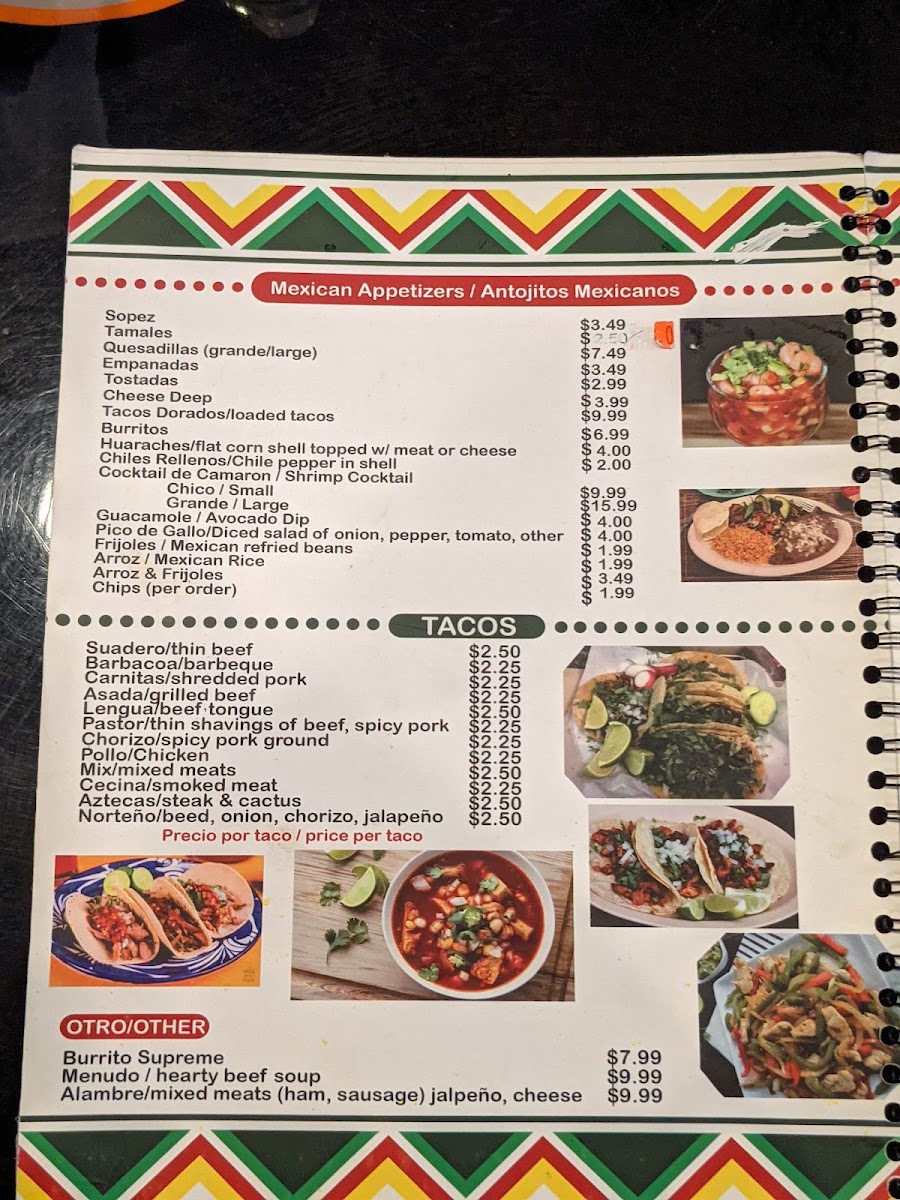 Taco Mix Photo Menu 3