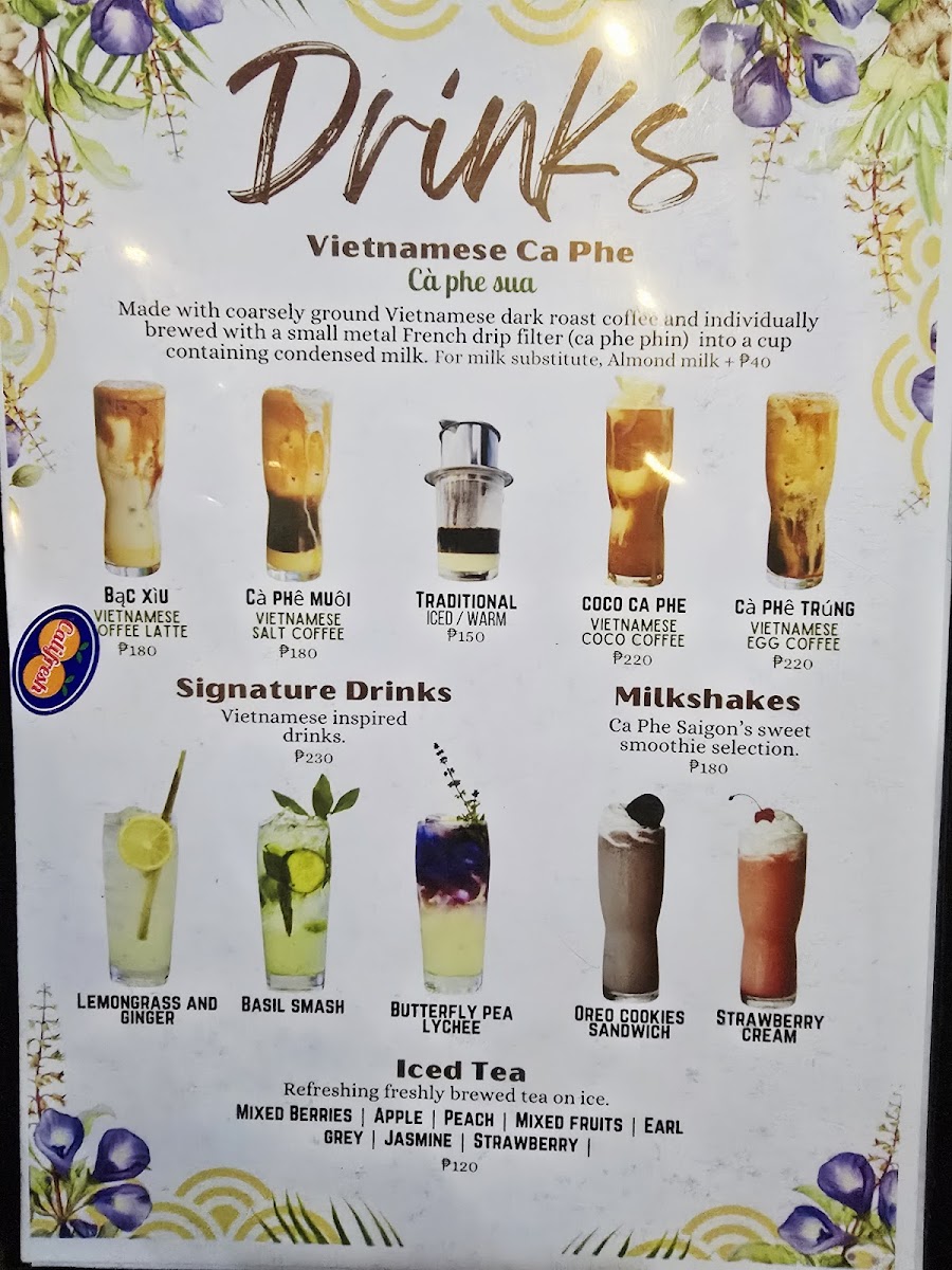 Ca Phe Saigon Antipolo Photo Menu 2