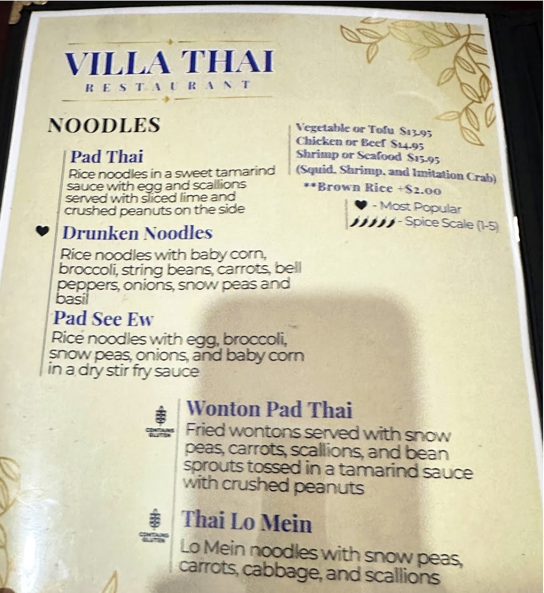 Villa Thai Photo Menu 10