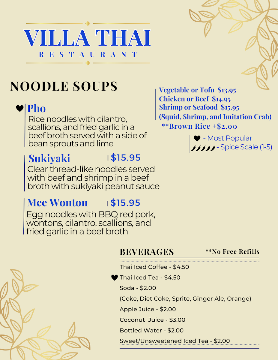 Villa Thai Photo Menu 3