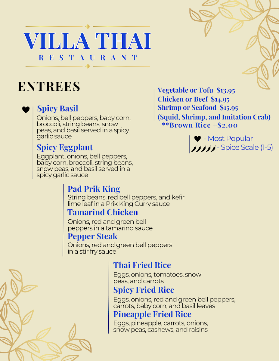 Villa Thai Photo Menu 4