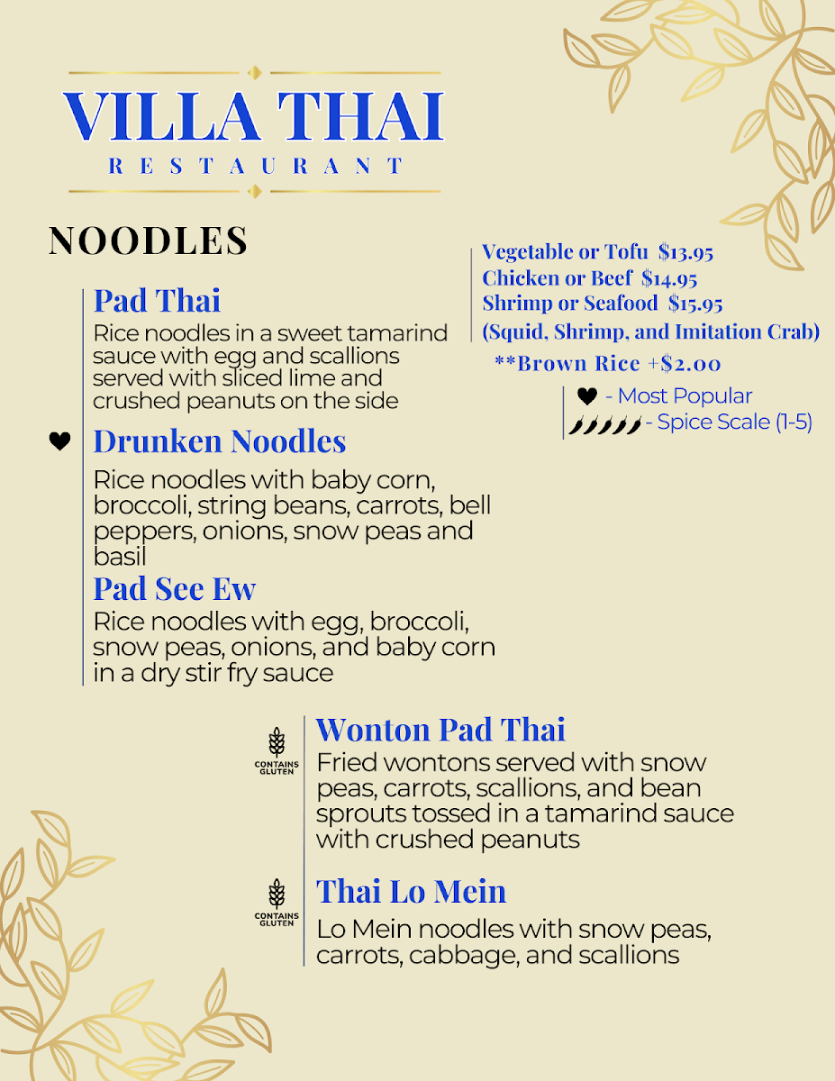 Villa Thai Photo Menu 5
