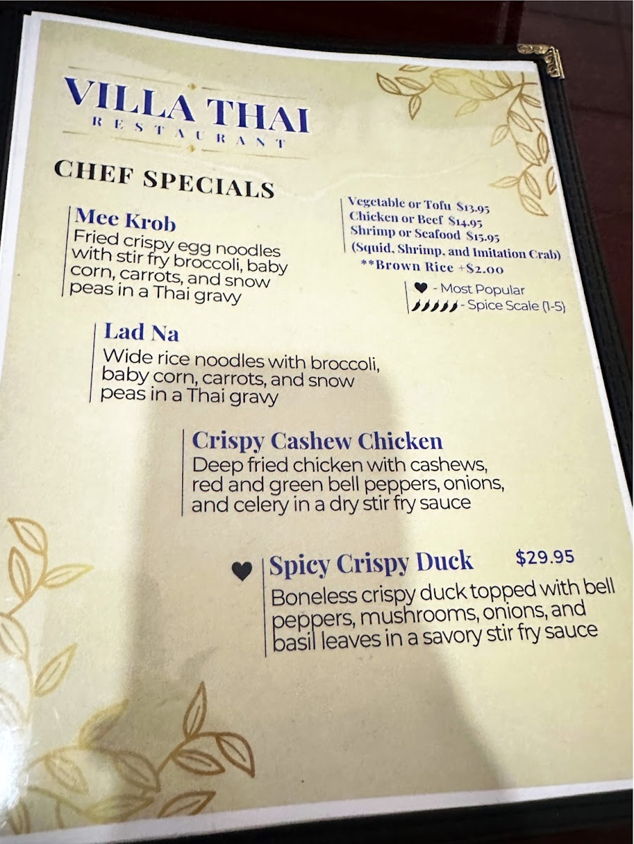 Villa Thai Photo Menu 8