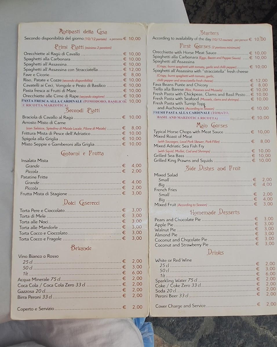Osteria Travi Buco Photo Menu 1