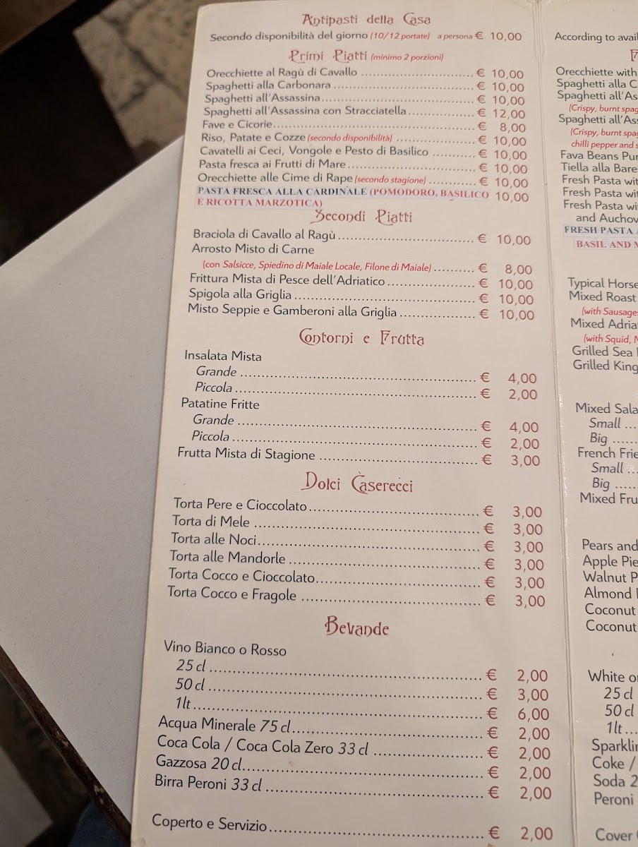 Osteria Travi Buco Photo Menu 3