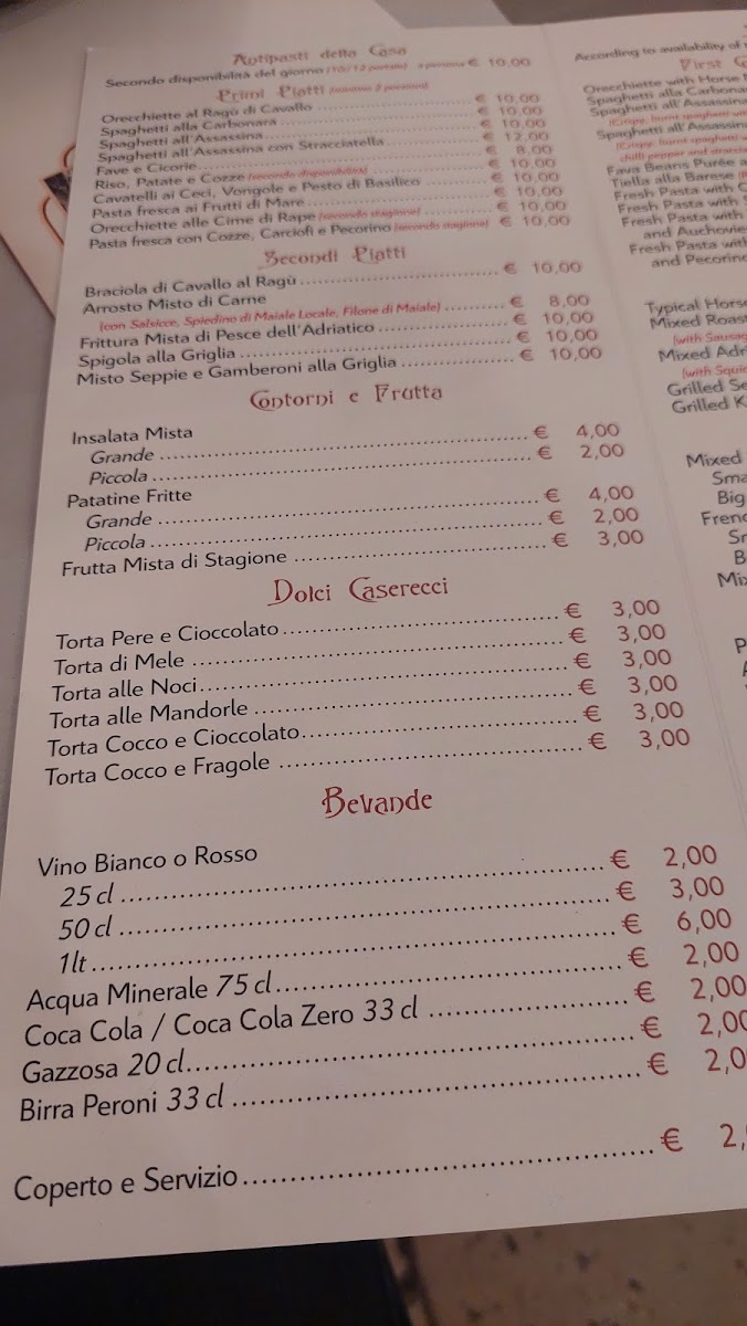 Osteria Travi Buco Photo Menu 8