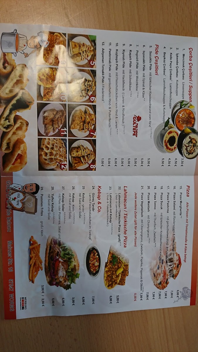 Gültepe Pide Salonu Photo Menu 2