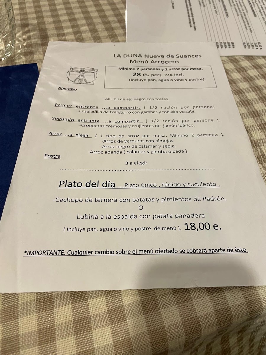Arrocería Restaurante La Duna Nueva Photo Menu 2