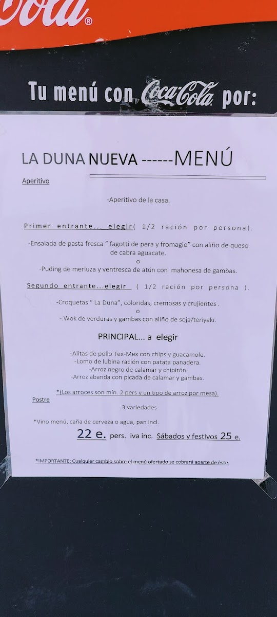 Arrocería Restaurante La Duna Nueva Photo Menu 8