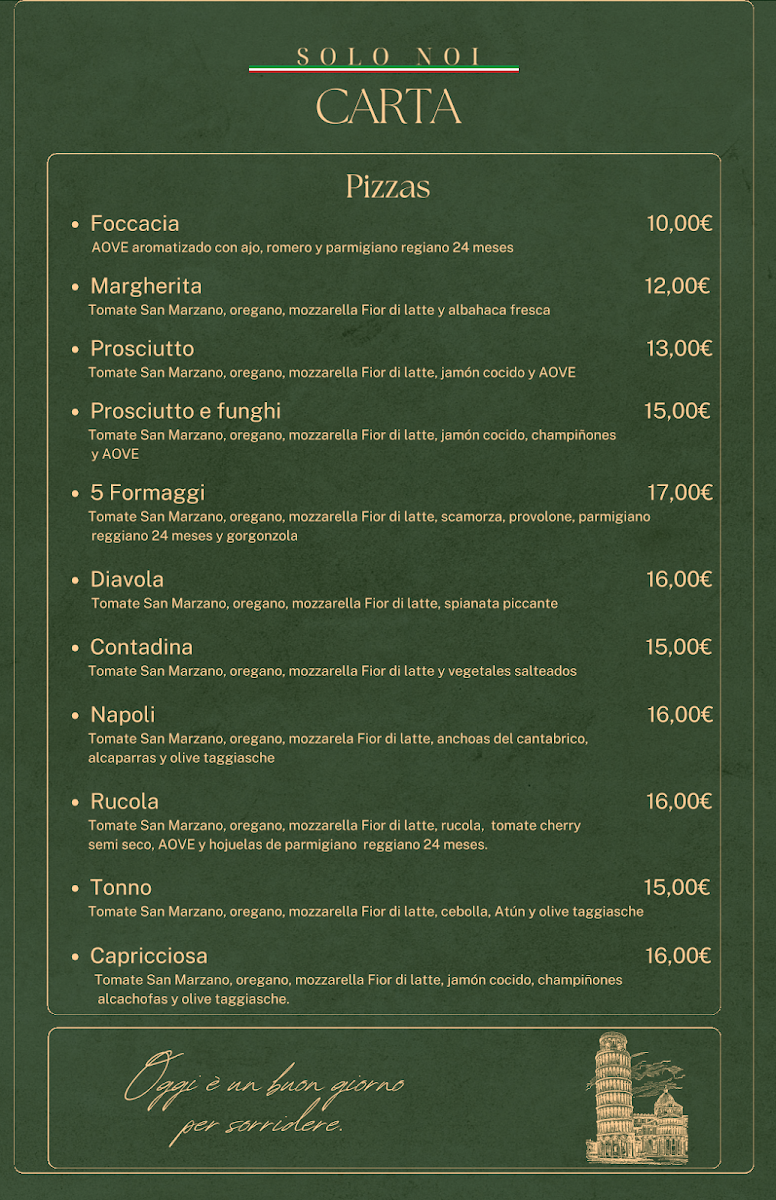 Solo Noi Ristorante Photo Menu 3