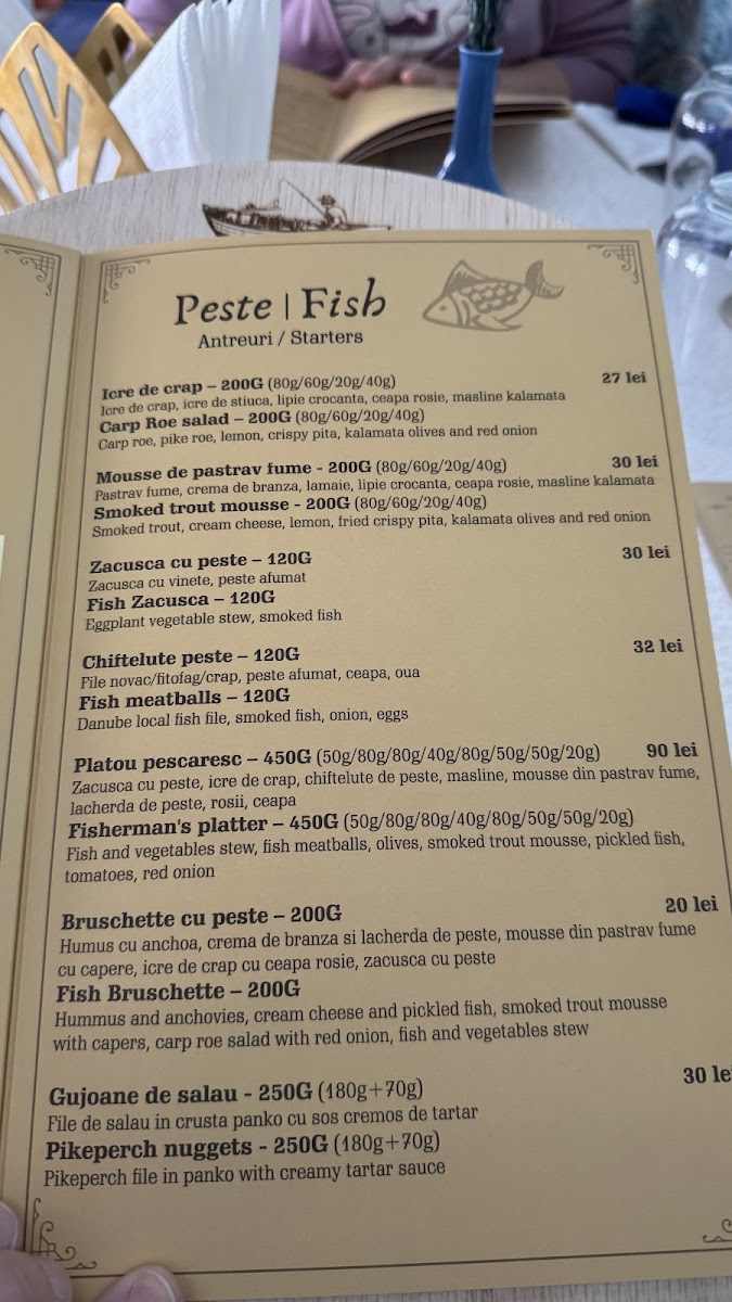Restaurant Ecluza Photo Menu 1
