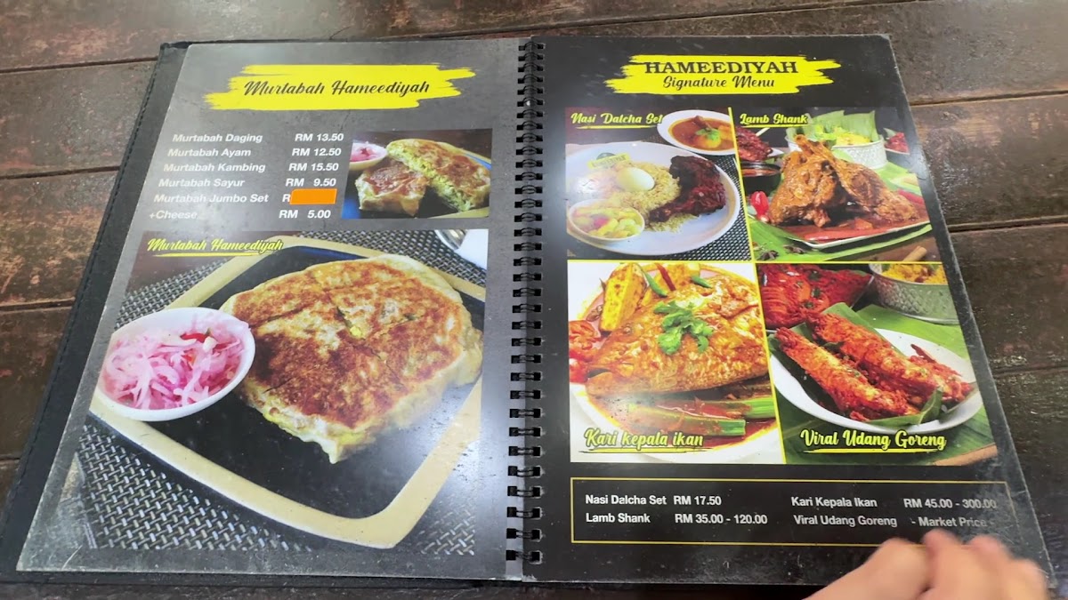 Hameediyah Bistro Ampang K.L Photo Menu 2