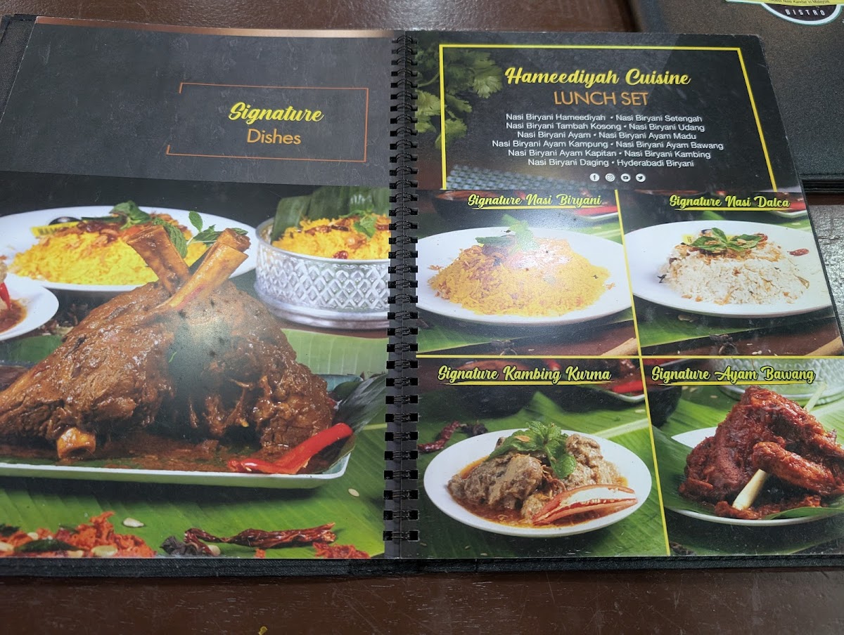 Hameediyah Bistro Ampang K.L Photo Menu 7