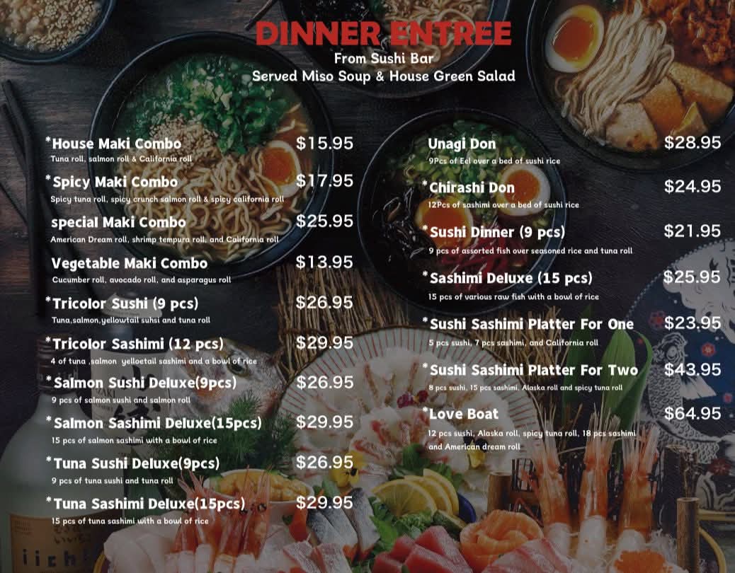 Wasabi Japanese Cuisine Photo Menu 2